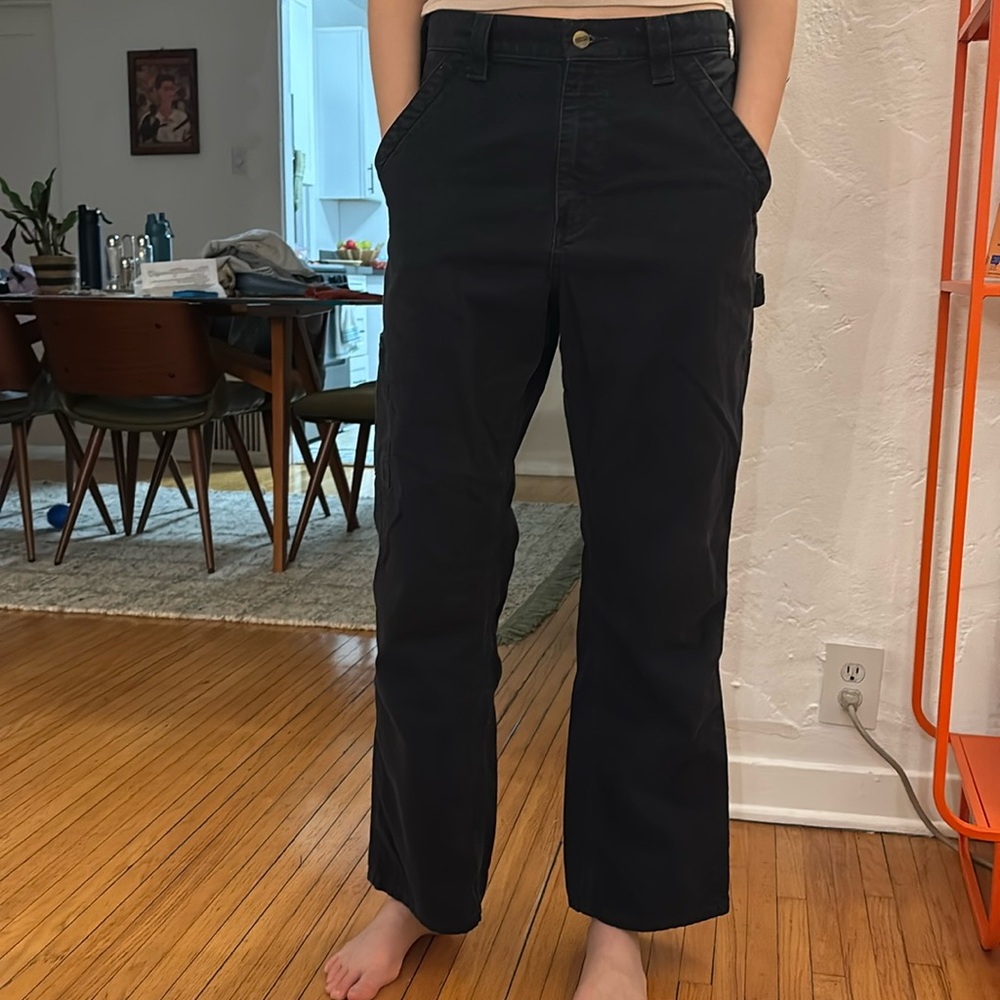 carhartt black painter pants. loose original fit